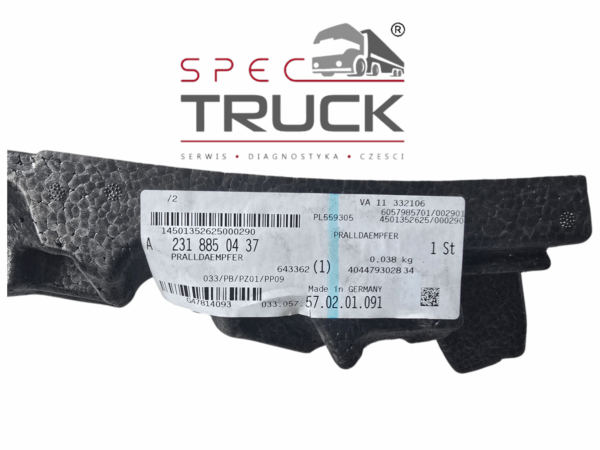 WZMOCNIENIE ZDERZAKA PRAWY PRZÓD A2318850437 Mercedes-Benz Sl R231