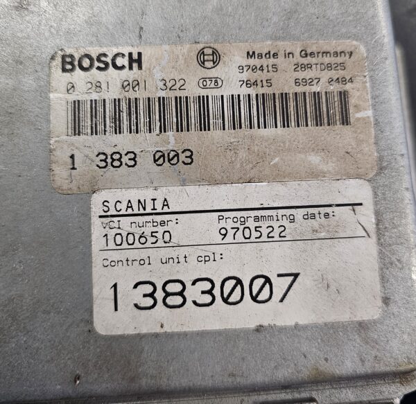 STEROWNIK KOMPUTER SILNIKA SCANIA 1383007