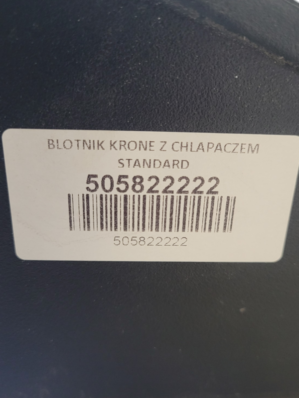 BŁOTNIK Z CHLAPACZEM TYLNY NACZEPY KRONE 505822222